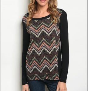🌹Last One🌹Chevron Top NWOT🌹